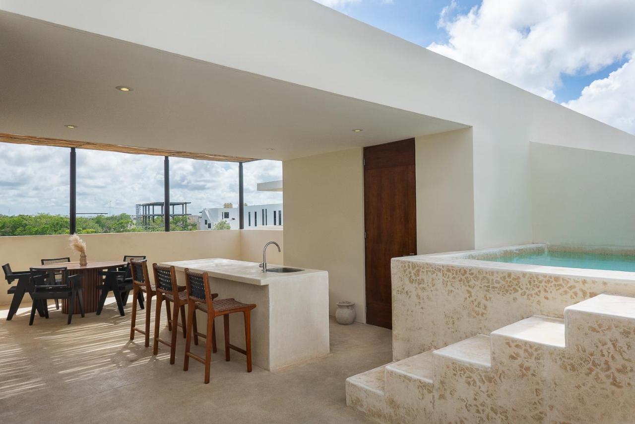 2 Bedbath Private Rooftop & Pool For 6 Tulum Luaran gambar